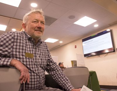 Man sitting in desk