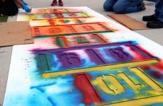 The hopscotch stencil.