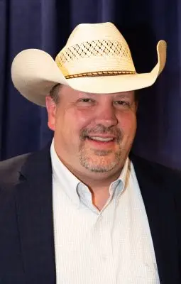 Portrait of man in cowboy hat