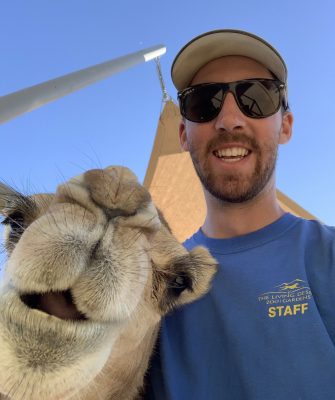 Man with camel