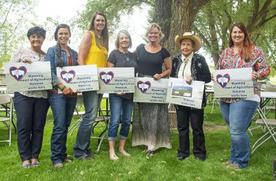 Photograph of seven women