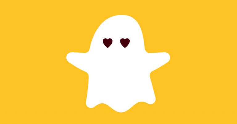 Ghost cut out on yellow background