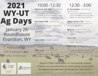 WY-UT Ag Days Agenda