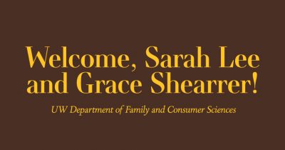 Welcome, Sarah Lee and Grace Shearrer