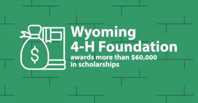 Green background, Wyoming 4-H Foundation