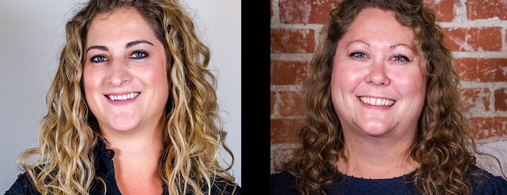 headshots of two smiling women