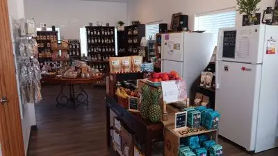 The inside of a store.