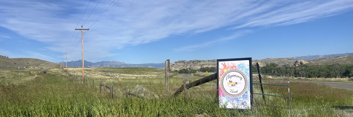 Ag & Art Tour sign outside of the Fiddle Back Ranch 
