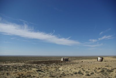 A dry plain.
