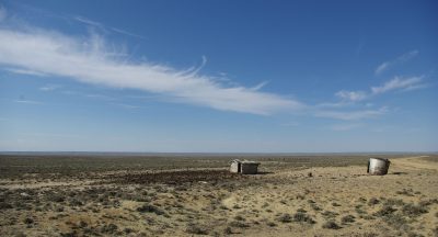 A dry plain.