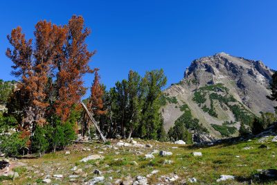 A mountainous landscape.