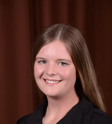 A portrait of Audrey Peters.