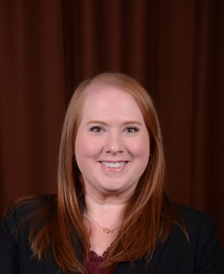 A portrait of Lindsay Baker.